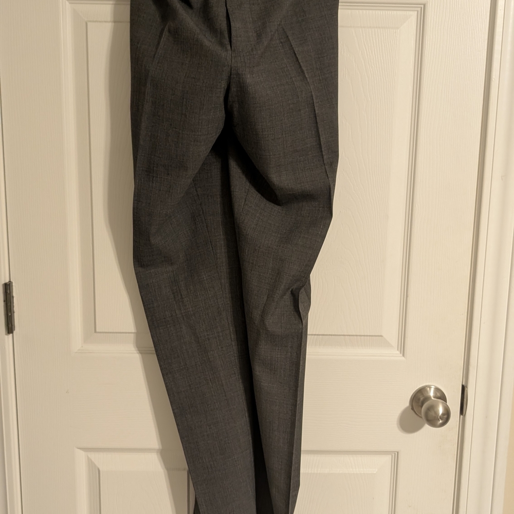 Men's Tailored Dress Pants - Dark Gray